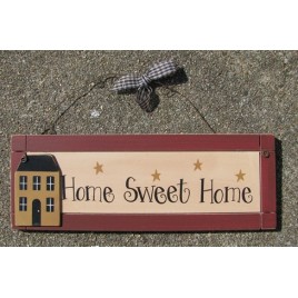 Primitive wood sign wp2014 home sweet home 