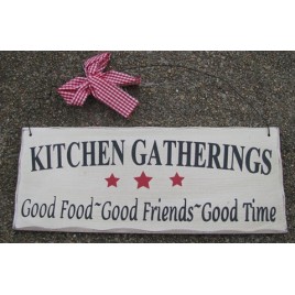 wd306 Kitchen Gatherings Wood Sign wd306 Kitchen Gatherings Wood Sign