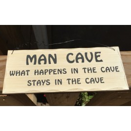 WP346 - Man Cave Wood Sign
