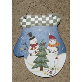 2079 - Snowman Wood Mitten